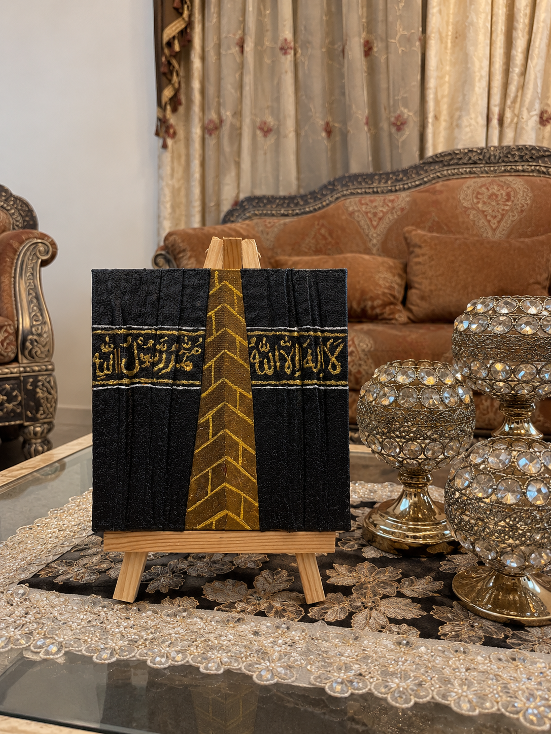 Baitullah – The Sacred House of Allah 🕋 |Handmade Art|Arabic Calligraphy