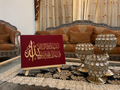 The Royal Shahada | Premium Gold Calligraphy on Crimson Canvas